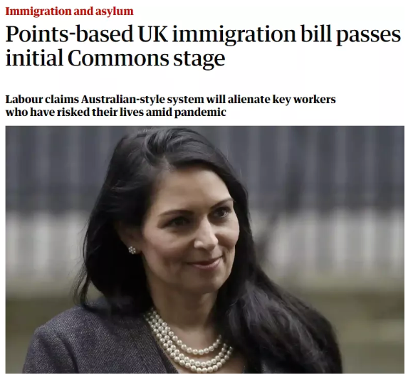 英國工作簽證正式拉開積分制移民的大幕！影響幾何？